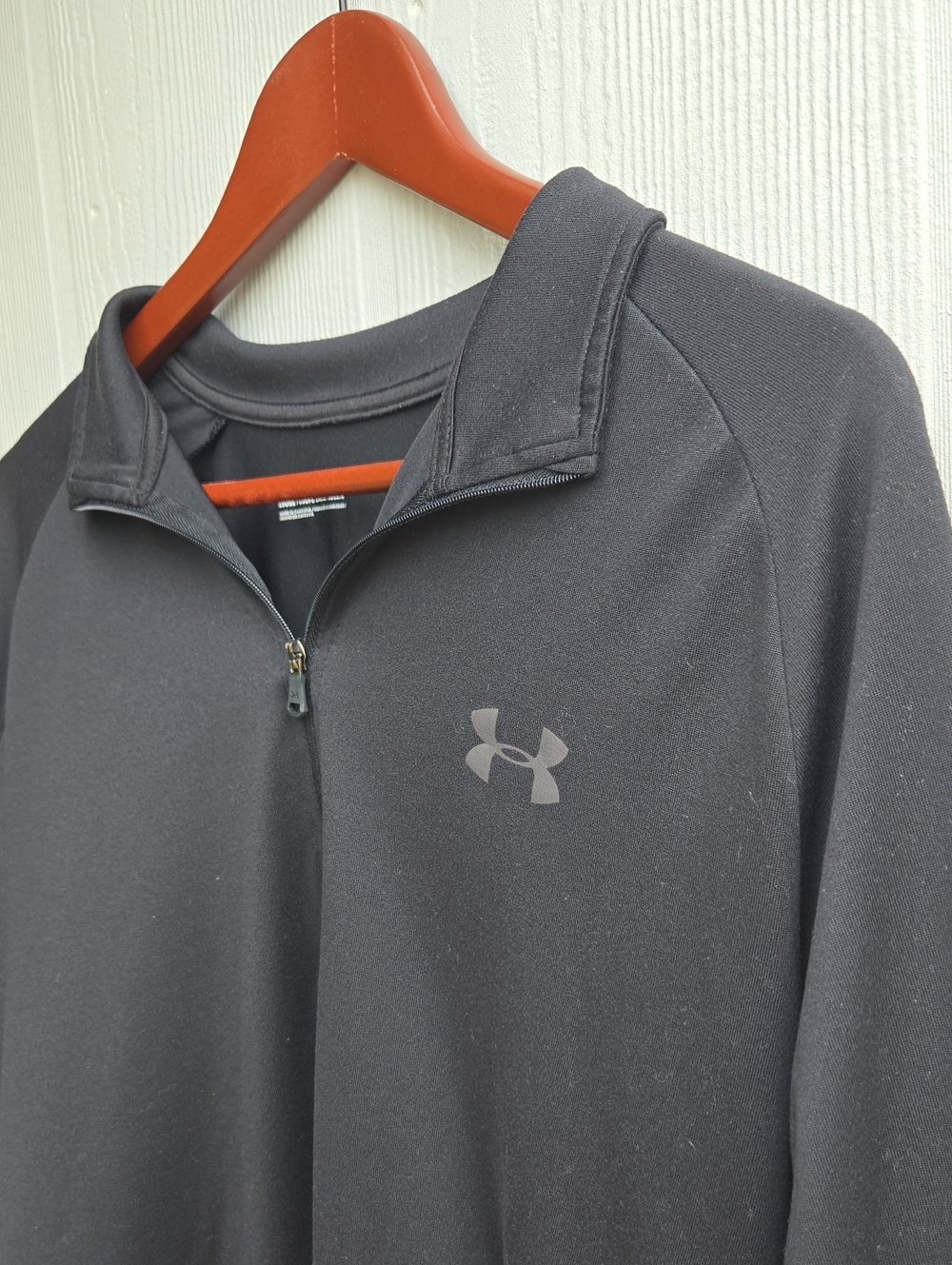 Under Armour Men's Black Quarter-Zip Performance Jacket (Size Large)